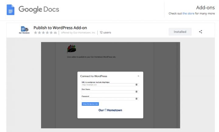 Google Docs Add On Publish To Wordpress Our Hometown